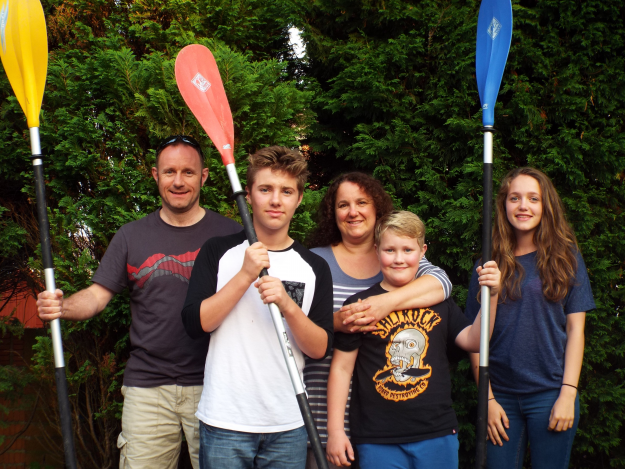 Thomas family rafting